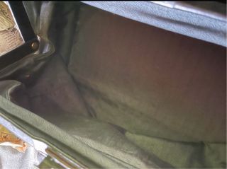 Borsa dottore vintage anni '50 pelle nera/marrone