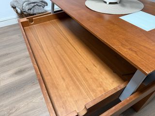 Mueble Comedor + Mesa Centro Madera y Cristal