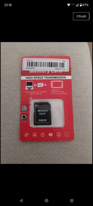Adattatore Scheda SD/Micro SD