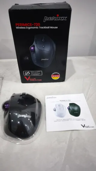 Ratón Trackball Ergonómico Perixx PERIMICE-720