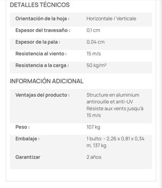Pérgola aluminio gris antracita 3x4m