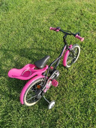 Bicicleta Infantil B'TWIN 16" Rosa/Negra