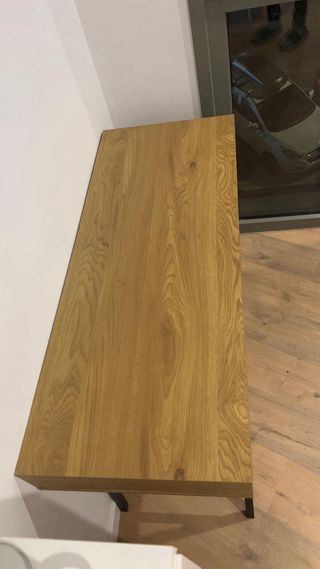 Escritorio Roble y Negro 48x120