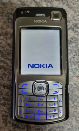 Teléfono Móvil Nokia N70 Plata