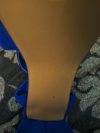 Zapatos tacón Refresh azul Talla 38 nuevo.