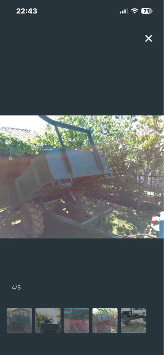 Tractor BJR ME-T 3201, Remolque y aperos