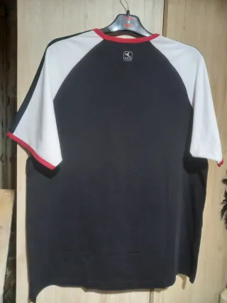 Camiseta Decathlon Hombre Manga Corta Negra/Blanca