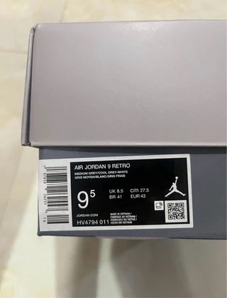 Air Jordan 9 Cool Grey