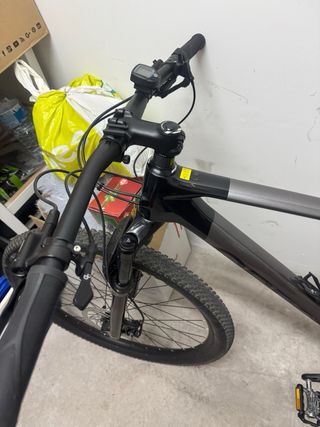 Bicicleta Montaña Carbono Negra/Verde 29 pulgadas