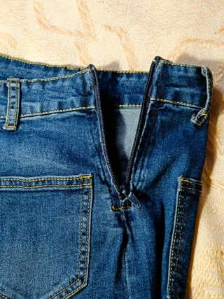 Falda Vaquera Deshilachada