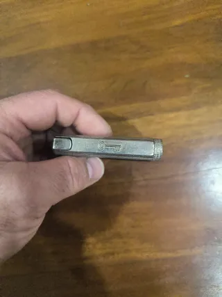 Mechero Antiguo Inco Pistola Plata