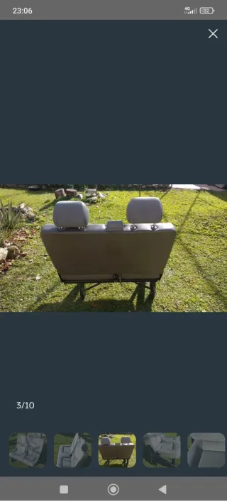 Asiento 2ª fila VW Transport T5