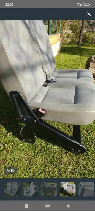 Asiento 2ª fila VW Transport T5