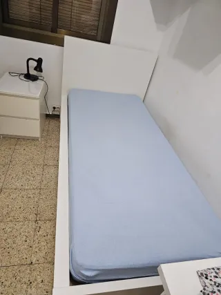 Cama + Colchón + Mesita Noche