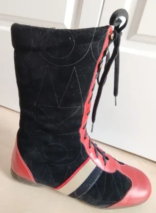 Botas El Caballo Negras y Rojas