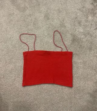 Top Zara Vermelho