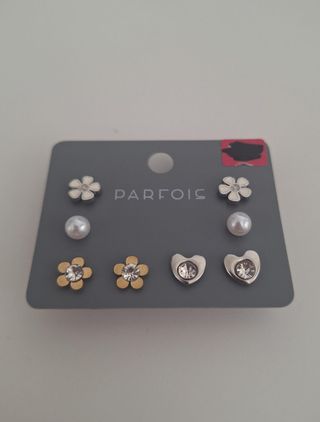 Lote 4 pares pendientes niña Parfois