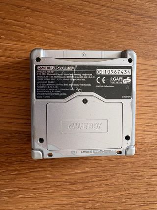 Game Boy Advance SP Plata Caja y Manuales + zelda