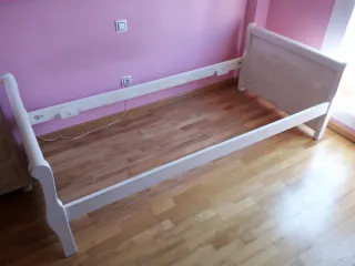 Estructura cama madera 90x190cm