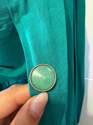 Conjunto túnica/vestido e top verde