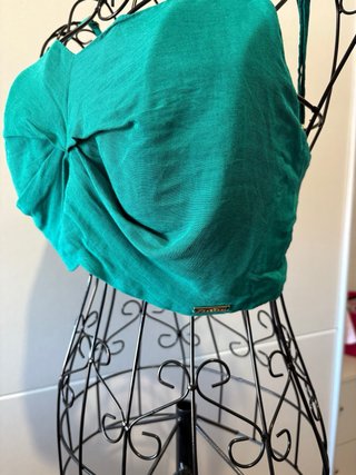 Conjunto túnica/vestido e top verde