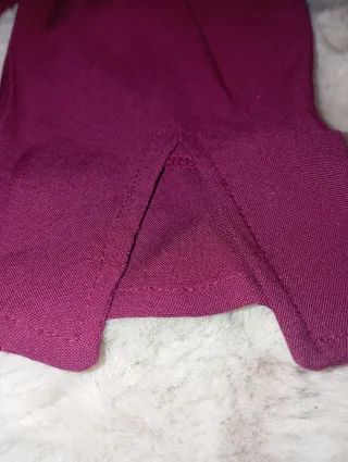 Vestido morado con cinturón
