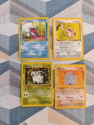 4 Carte Pokémon Jungle Vintage