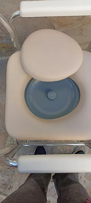 Silla ducha WC geriátrica mayores