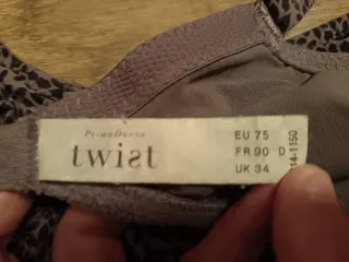 Sujetador Twist estampado marrón