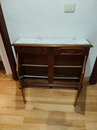 Art.: 6 MBL Mueble zapatero de madera con mármol