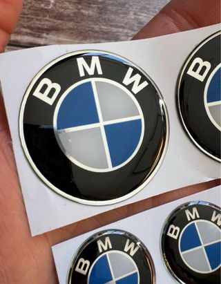 5 EMBLEMAS GEL 3D BMW MOTO CARENADO DEPOSITO LOGO