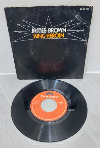Vinilo James Brown - King Heroin (Single 1972)