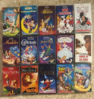 Lote 15 Películas VHS Disney Clásicos