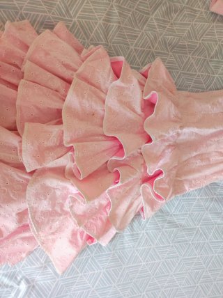 Conjunto vestido flamenca rosa