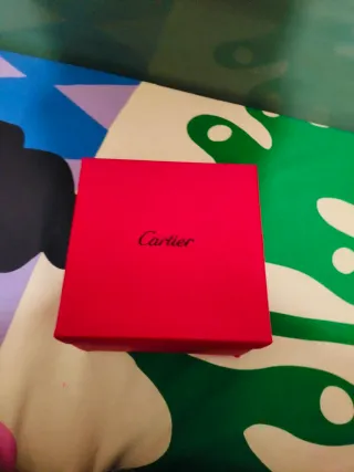 Reloj Cartier Plata Caja Roja