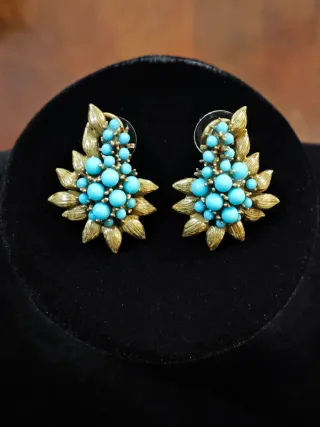 Orecchini vintage con turchese