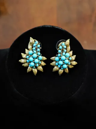 Orecchini vintage con turchese
