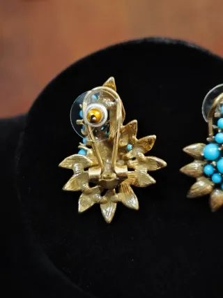Orecchini vintage con turchese