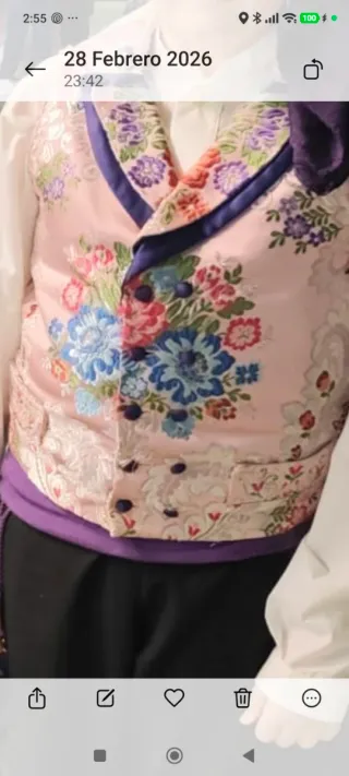 Chaleco Torrenti niño seda talla 7/14