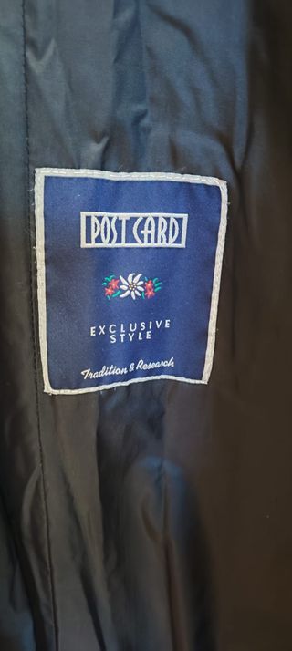 Giaccone Postcard Blu
