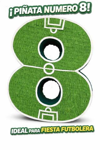 Piñata Número 8 Fútbol