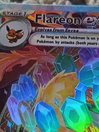 Carta Pokémon Flareon EX 146/131 Holo