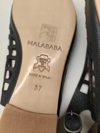 Sandalias Malababa Negras Talla 37