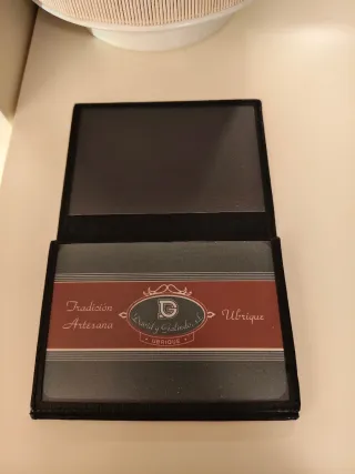 Cartera de piel negra caballero sin estrenar