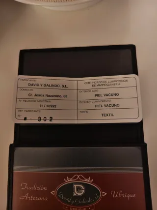 Cartera de piel negra caballero sin estrenar