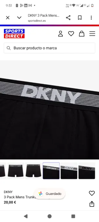 Pack 3 Boxer DKNY Negro