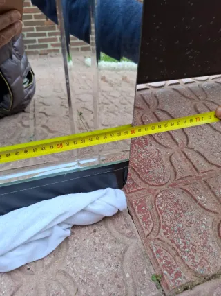 Espejo de entrada o baño dorado