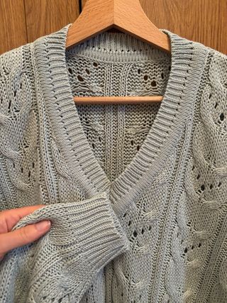 Maglione donna cotone scollo V taglia M/2XL