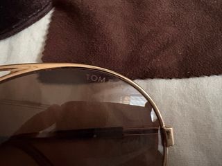 Gafas de sol Tom Ford doradas y marrones