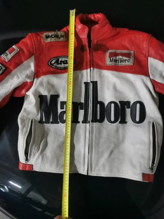 Chaqueta Moto Cuero Marlboro Vintage TALLA XL